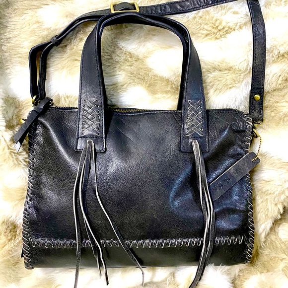 Nino BOSSI Handbags - Nino Bossi Black Gladys Leather Tote NWT